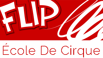 Flip, ecole de cirque, circus school, logo